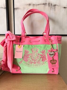 Juicy Couture Classic Scottie Dogs Daydreamer tote